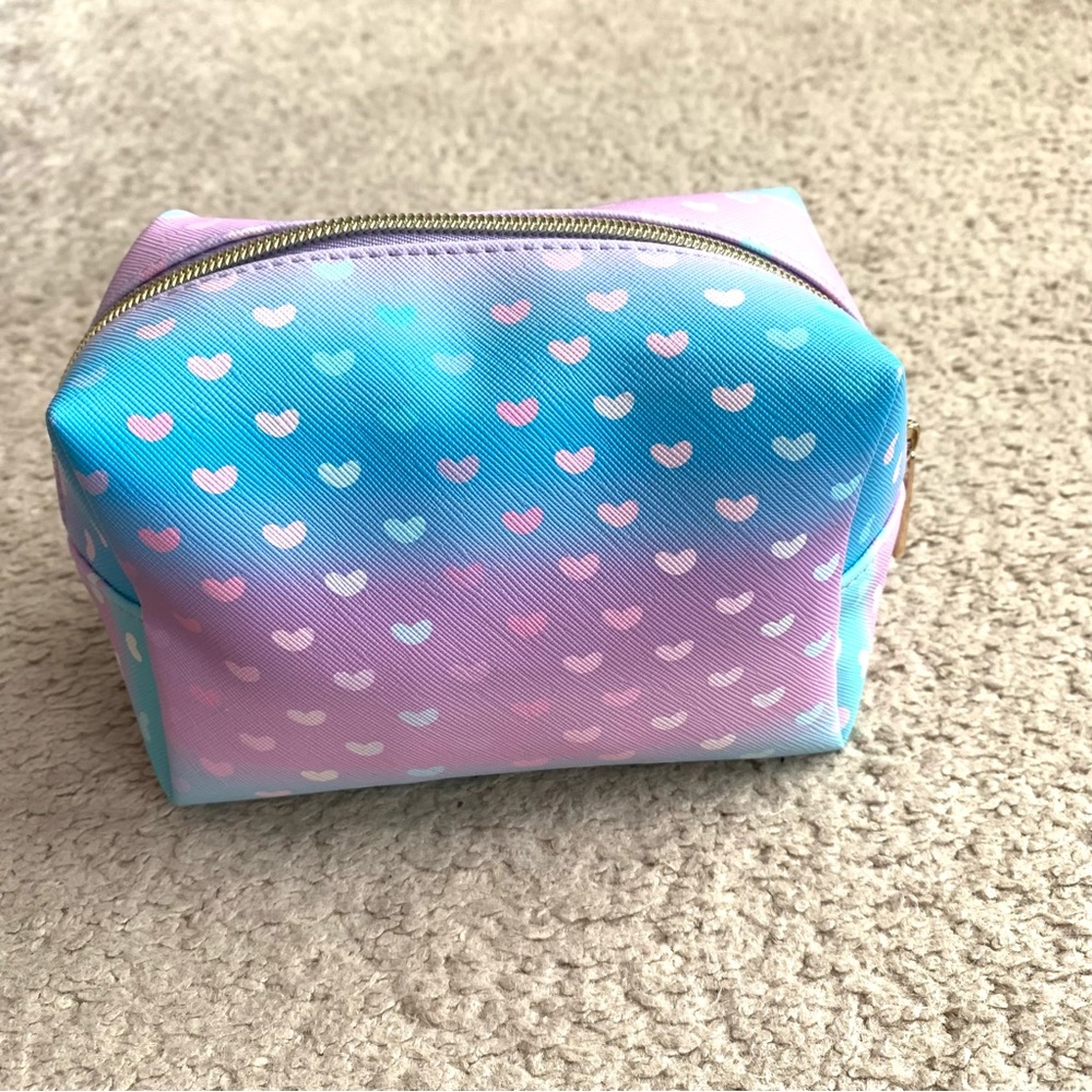 Beautiful Colorful Cosmetic Makeup Bag Case Pouch with Hearts
